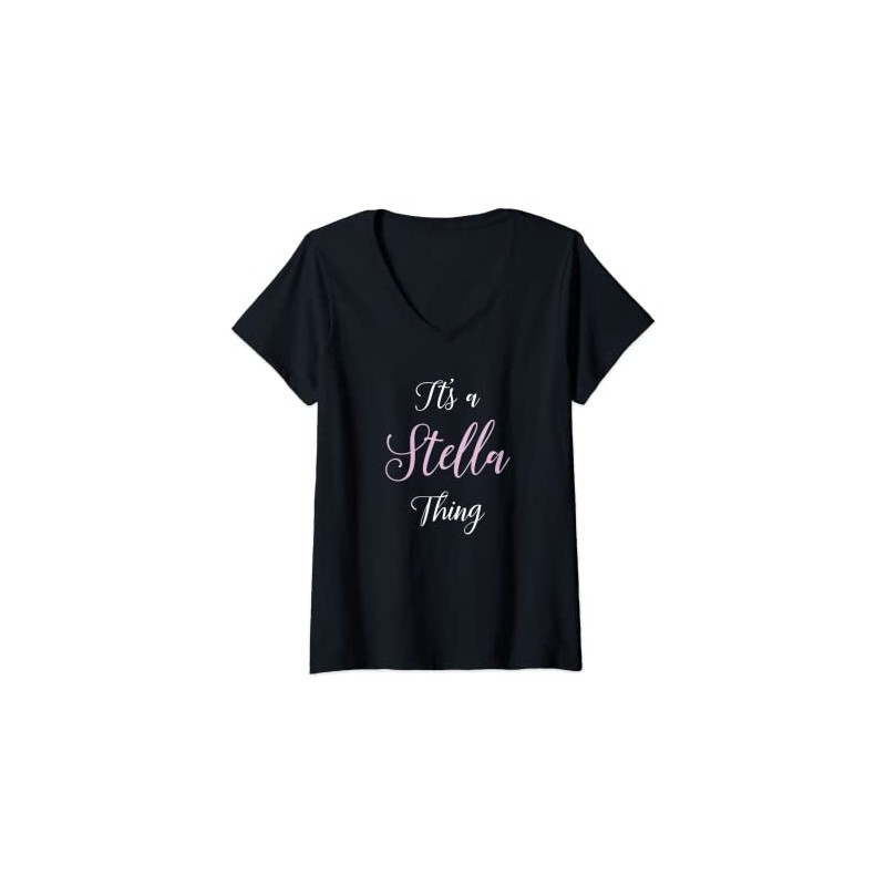 Damen Stella Name personalisiertes Geschenk für Damen, süßes rosa Mädchen