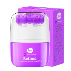 7Days Rejuvenating Face Cream with Retinol and Massager - 40ml | Effective Anti-Aging Treatment, Moisturising and Lifting | Hyaluronic Acid, Vitamin E and Fruit Extracts | Korean