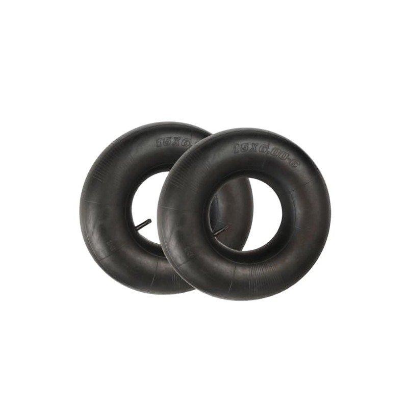 2 Pack 15x6.00-6" Inner Tubes with TR-13 Straight Valve Stem