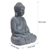 TOETOL Outdoor Buddha Large Statue Meditative Asian Zen Indoor 20”