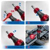 SUERCUP 10-60In.lb 1/4" Torque Screwdriver 36 PCS Set with T-bar,