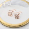 Philip Jones Rose Gold Plated Infinity Heart Drop Earrings Created