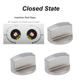 Reemplazo de Perillas de Control de 6 Piezas de 8 Mm, Perilla Giratoria Perilla de Control de Aleación de Zinc Reemplazo de Perilla de Cocina Estufa de Gas Accesorio para Horno