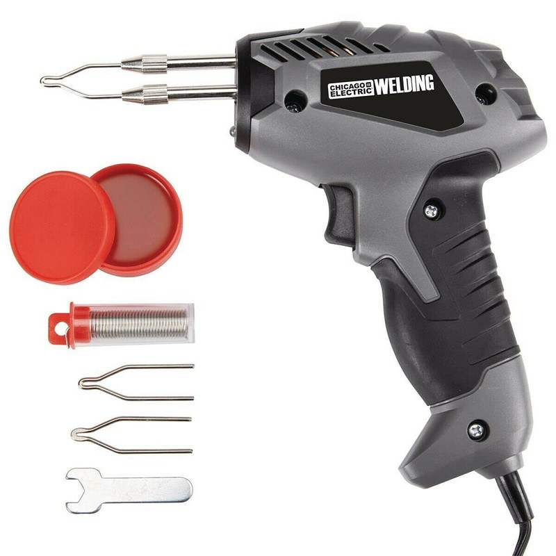Chicago Electric Welding SOLDERING GUN / IRON KIT 100 Watt