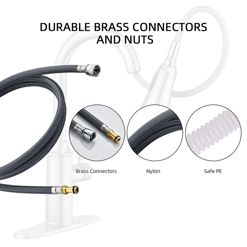 Pull-down Faucet Replacement Hose 131381,Replacement 67 inches Hose Kit for