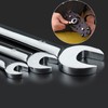 Vokenforu 12mm Ratchet Spanner, Ratcheting Combination Wrench, Hardened Chrome Vanadium
