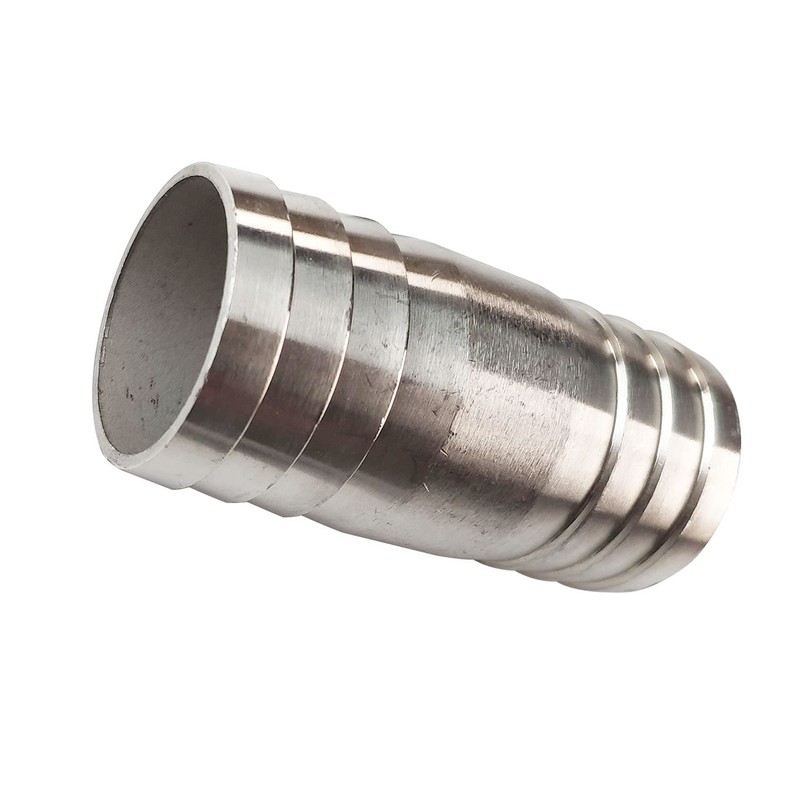 JENSWILL 1-1/4" Stainless Steel Hose Barb Fitting Straight Shape Barbed
