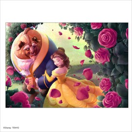 1000 Piece Jigsaw Puzzle, Beauty and the Beast Rose Small Diameter 20.1 x 29.9 inches (51 x 73.5 cm)