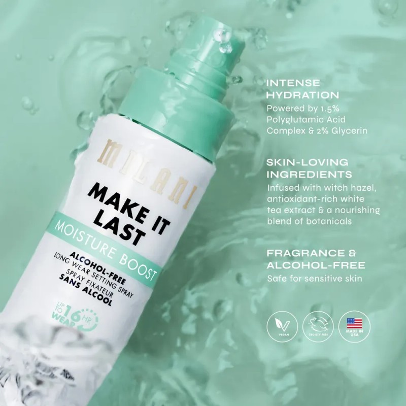Fijador de Maquillaje Milani Make It Last Moisture Boost para