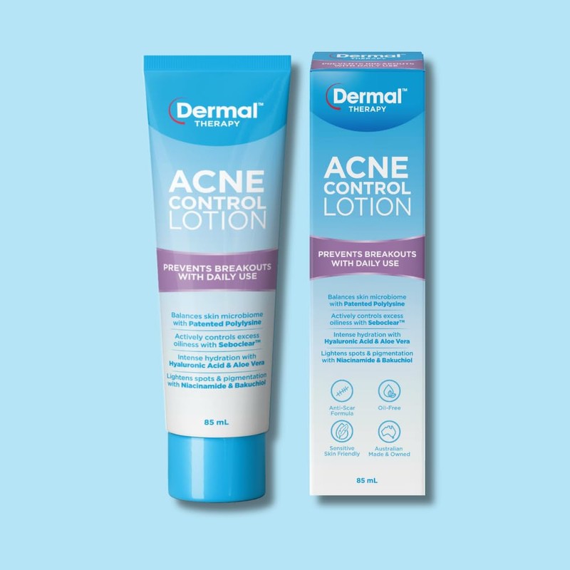 Dermal Therapy Acne Control Lotion | Oil-Free Moisturiser, Hydrate Skin