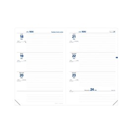 Quo Vadis - 1 Weekly Planner Texthebdo - Mid August 2024 to Mid-August 2025 - Dimensions: 16 x 24 cm