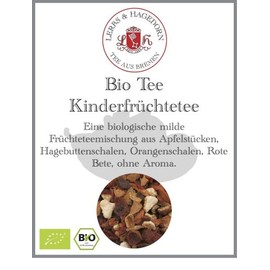 Lerbs & Hagedorn, Organic Tea Children's Fruit Tea Fruity, 250 g (approx. 20 Litres) Apple Pieces, Rosehip Peels, Orange Peels