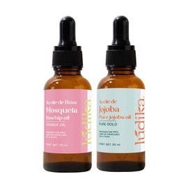 Kit Rosa Mosqueta + Jojoba 50 ml c/u | Sérum Noche Anti Manchas | Elasticidad Control Sebo Regenerador Piel