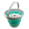 SAMMART 5.5L Foldable Plastic Bucket Collapsible Round Tub Portable Water