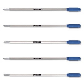 Quality Ballpoint Pen Refills, Compatible with Cross Pen, 8513 (5 x Blue Ink)