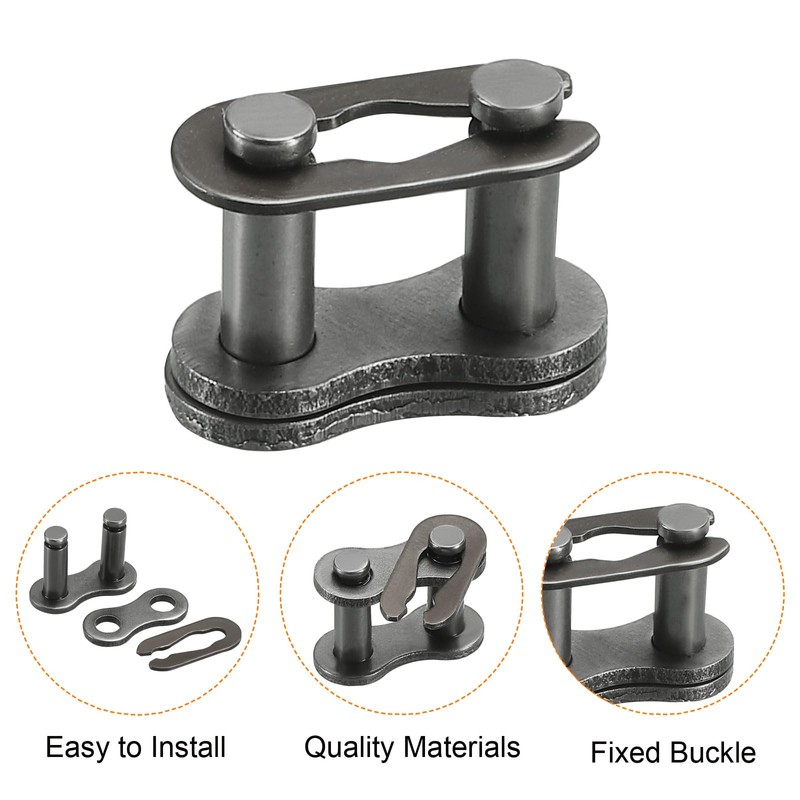 sourcing map #35/06C-1 Roller Chain 3 Feet 3/8" Pitch Carbon