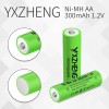 Solar AA 1.2V 300mAh NiMH Rechargeable Battery Pack (8pcs) for