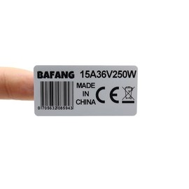 Pack of 2 Medium Motor Legal Sticker Type Plate 250 W 15 A 36 V CE BBS01 BBS02 BBSHD for Bafang Middle Motor
