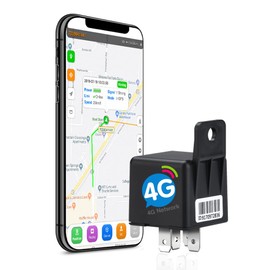 SinoTrack 4G GPS Tracker for Vehicles,Vehicle Device Locator Car Relay Tracker Real Time ST-907L Hidden Location Device with No Monthly Fee Tracking System for Car Motorcycle Truck Taxi