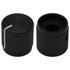 6mm Round Hole 15mm Short Solid Aluminium Control Knob for