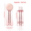 COSIDEA 20pcs Cute irregularly shaped 3ml 0.1oz Rose Empty lip