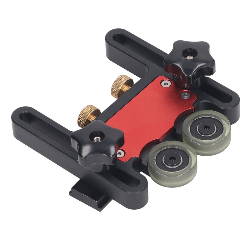 Table Saw Stock Roller Woodworking Double Wheel Sliding Feeding Guide