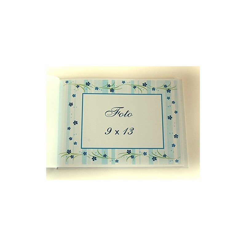 Small Cute Album/Guest Book "Baby Bear" Blue for Christening /
