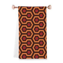 WCGXKO Horror Movie Gift Hotel Carpet Pattern Kitchen Towel The Shining Carpet Gift Shining Movie Lover Gift (Overlook Towel CA)