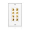Byttlerom 8 Posts Speaker Wall Plate Home Theater Wall Plate