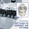 sourcing map 5 Pcs NPT Push to Connect Air Fittings,