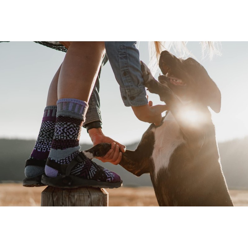 Solmate Socks - Mismatched Crew Socks for Women or Men,