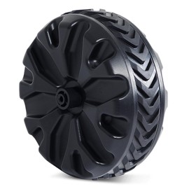 PORTAL Wagon Wheels Replacement 8" Diameter X 3.4" Wide for Utility Wagon Cart, Plastic Wheels with TPR Tread Outdoor Garden Carts Replacement Parts