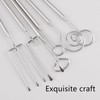 6 Pcs Chocolate Dipping Tools Professional Fondue Forks Stainless Steel