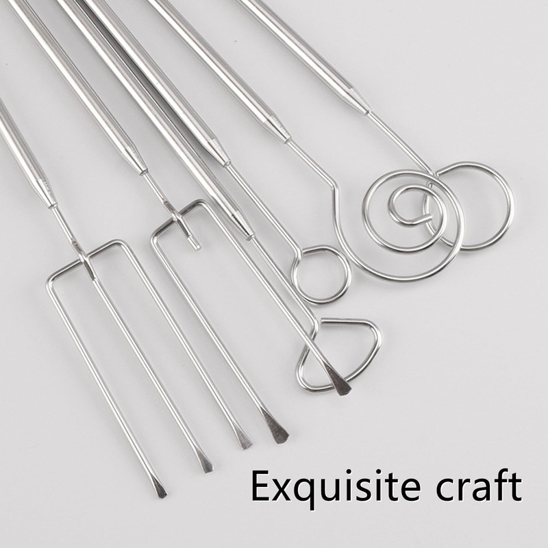 6 Pcs Chocolate Dipping Tools Professional Fondue Forks Stainless Steel