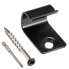 Canomo 72 Pieces Universal Starter Deck Clips, Start Clips for 800 sq. ft. of decking with 75 Pieces Decking Screws and 1 Driver Bit (Black)