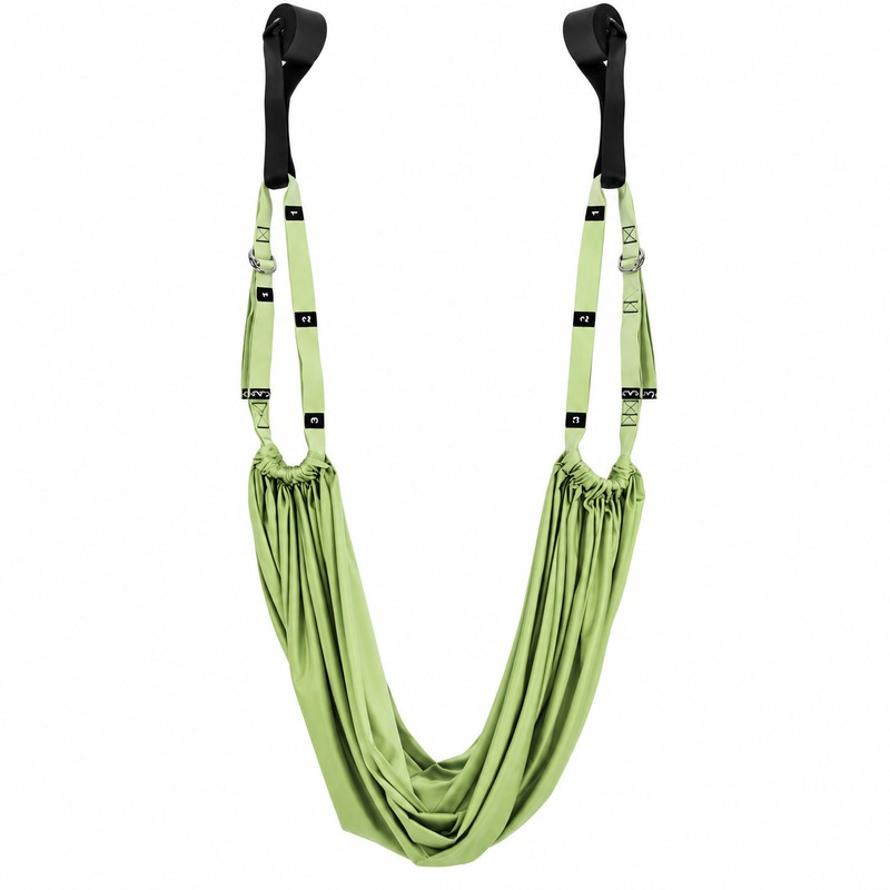 Yoga Stretch Strap for Flexibility Training – Purple Hanging Exercise
