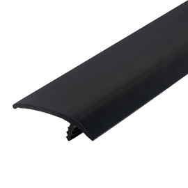 Outwater Plastics Flexible Polyethylene 1-1/2 Inch Off-Set Barb T-Molding in Black (25')