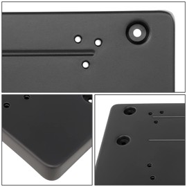 Auto Dynasty RO1068108 Factory Style Front Bumper License Plate Mounting Bracket Compatible with Land Rover Range Rover Velar Base/R-Dynamic HSE/S/SE 2018-2023, Matte Black
