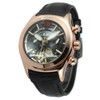 FORSINING Men Automatic Mechanical Waterproof Watch Wristwatch (Black Dial Rose