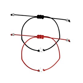 MenYiYDS 2 Pcs Couple Friendship Bracelets Long Distance Promise Matching Bracelet Star Necklace for Men Women Couples Best Friends Mother Daughter