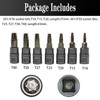 7PCS Torx Star 6 Point 1/4-Inch Impact Drive Socket Kit,