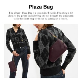 Coach Natural Grain Leather Plaza Bag