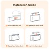 HHOLOVE Self Cleaning Litter Box Liner (60 Count), 60L Automatic