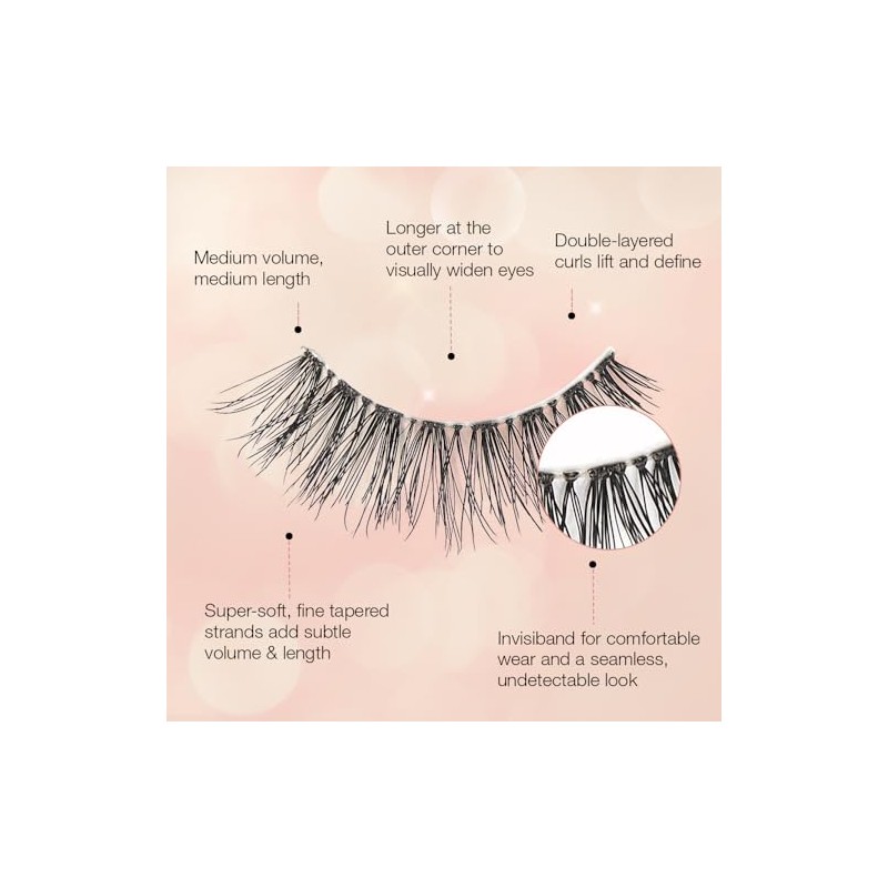 Ardell Strip Lashes Naked Lashes #424, 4 Pairs x 1-Pack