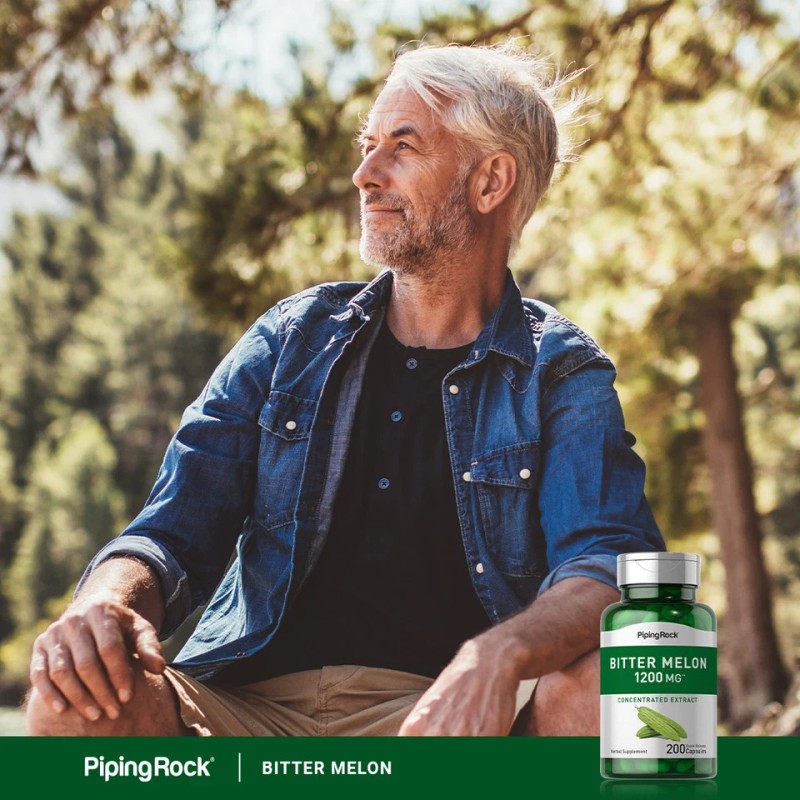Bitter Melon Capsules | 1200mg | 200 Count | Non-GMO