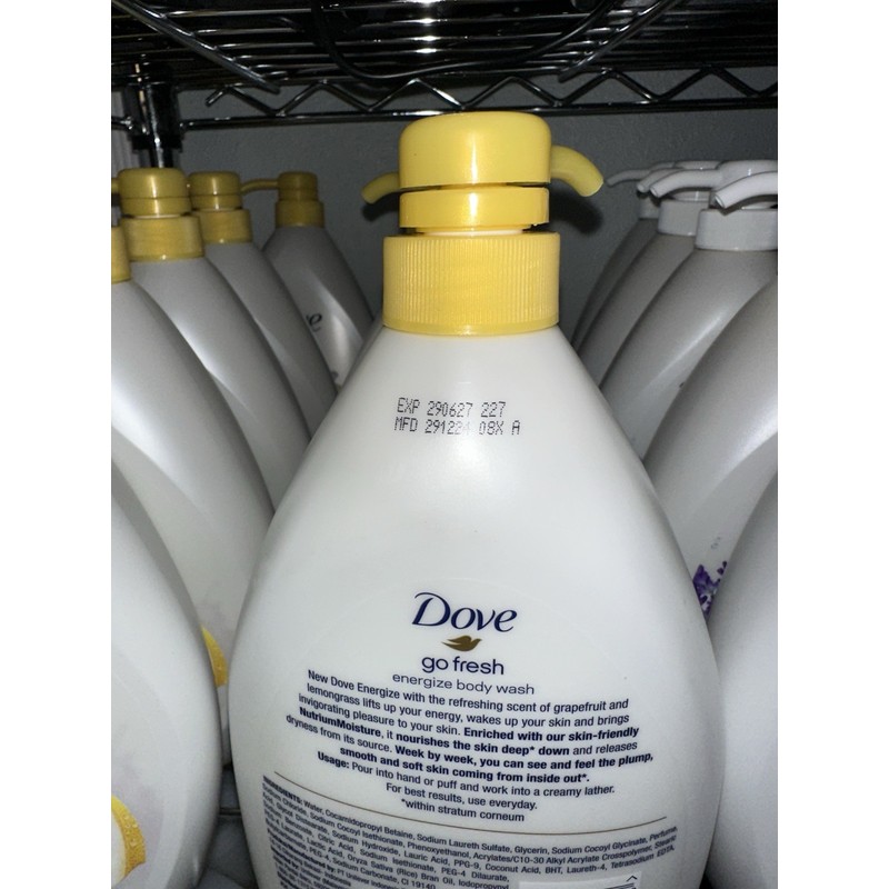 Dove Energize Body Wash, Grapefruit & Lemongrass 33.8 Ounce -HUGE