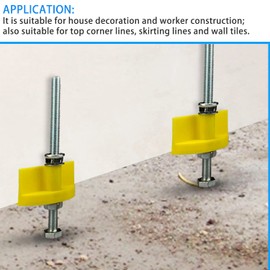 8Pcs Tile Height Regulator Tiles Tile Leveling Adjustment Height Adjustable Locator Fixed Lifting Tool,with Wrench,for Wall Tile Top Height