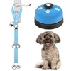 JIMEJV 2 Pack Dog Doorbells, Pet Training Bells for Go