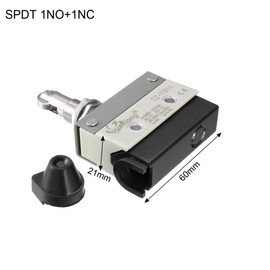 uxcell TZ-7311 SPDT 1NO+1NC Panel Mount Roller Plunger Type Momentary Micro Limit Switch