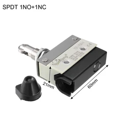 uxcell TZ-7311 SPDT 1NO+1NC Panel Mount Roller Plunger Type Momentary Micro Limit Switch